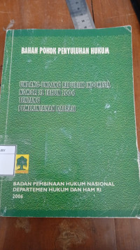 Bahan POkok Penyuluhan Hukum