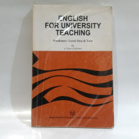 English For University Teaching